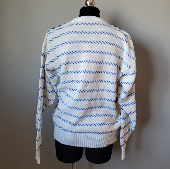 Aquascutum vintage houndstooth knit sweater - Picture 2 of 10